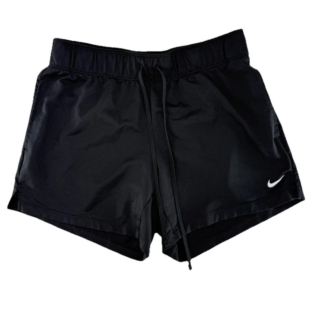 Nike Dri-Fit Athletic Women's Black Running Shorts Sz XS Athleisure Gym‎ Rat